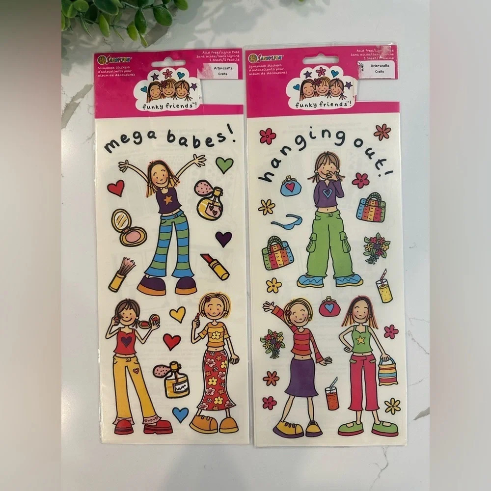 SandyLion Sticker Collection NIP - friends, bday, blues clues, baseball Y2K (9)